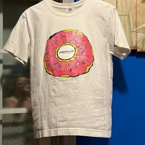 Jungle tiger T-shirt Pink sprinkle donut says Nap Drink Eat on back
